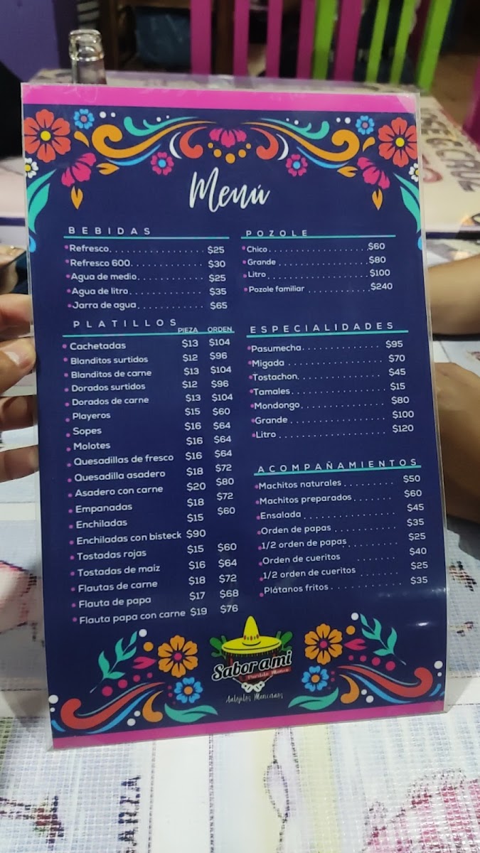 Sabor A Mi Altamira Menu - Image 3