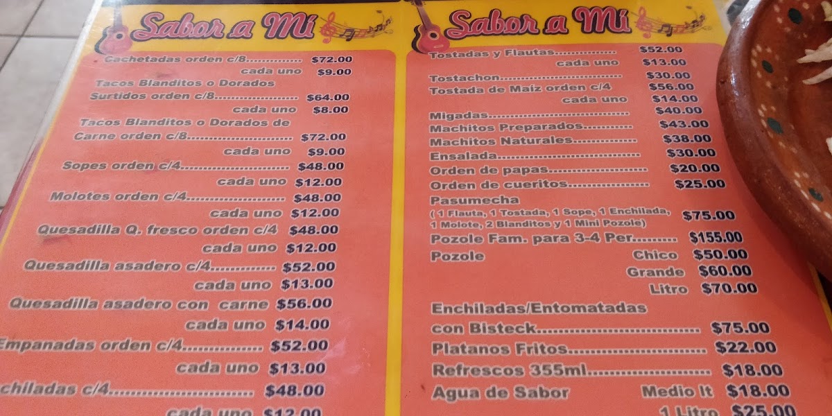 Sabor A Mi Altamira Menu - Image 4