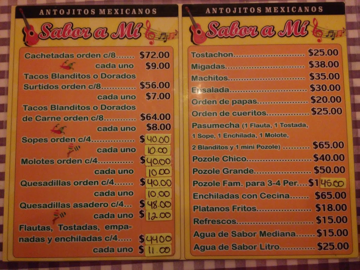 Sabor A Mi Altamira Menu - Image 5