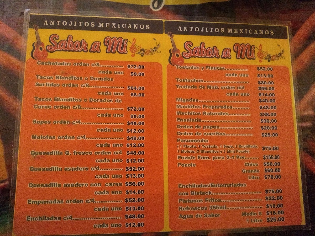 Sabor A Mi Altamira Menu - Image 6